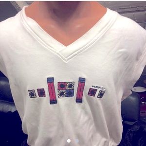 Vintage Head tennis v-neck sweater VEST
